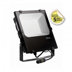 Projecteur LED Noir 100W 11500LM 2900K