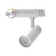 Spot LED sur Rail Blanc 25W 4000K 2500 LM IRC90 adaptateur rail 3 allumages