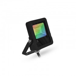 Projecteur Extérieur LED Noir 10W RGB IP65 Télécommande RF