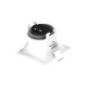 Collerette basse luminance carrée/carrée blanc/noir pour spot ÉCLAT II