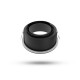 Collerette basse luminance rond/rond noir/noir pour spot ÉCLAT II