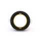 Collerette basse luminance rond/rond noir/doré pour spot ÉCLAT II