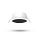 Collerette basse luminance rond/rond blanc/noir pour spot ÉCLAT II