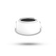 Collerette basse luminance rond/rond blanc/noir pour spot ÉCLAT II