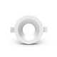Collerette basse luminance rond/rond blanc/blanc pour spot ÉCLAT II