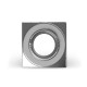 Collerette carrée aluminium inclinable pour spot ÉCLAT II