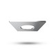 Collerette carrée aluminium fixe pour spot ÉCLAT II