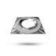 Collerette carrée aluminium fixe pour spot ÉCLAT II