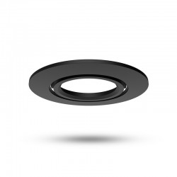 Collerette rond noir inclinable pour spot ÉCLAT II