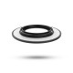 Collerette rond noir inclinable pour spot ÉCLAT II