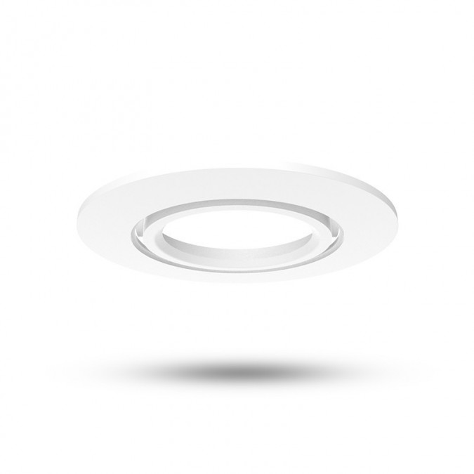 Collerette rond blanc inclinable pour spot ÉCLAT II