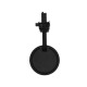Spot LED sur Rail Noir 25W 3000K 2500 LM IRC90 adaptateur rail 3 allumages