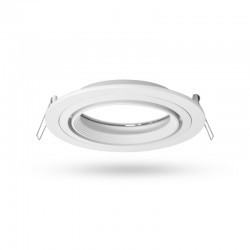 Support plafond Rond ES111 Orientable Blanc Ø170 mm