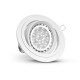 Support plafond Rond ES111 Orientable Blanc Ø170 mm
