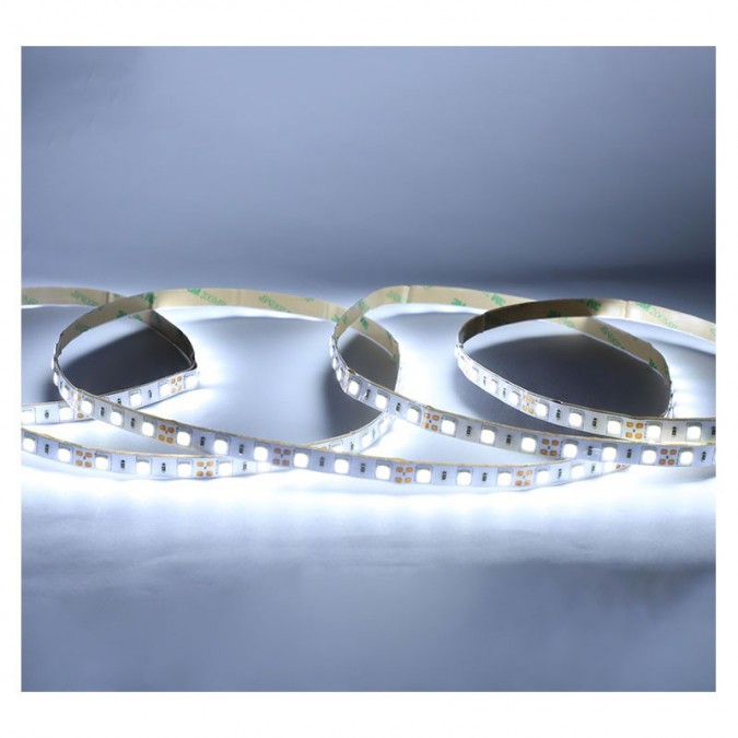 Bandeau LED 6000K 5m 60 LED/m 9W/m IP54 - 12V