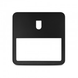 Collerette asymétrique ouverture Noire pour QUADRA 220 x 220 x 50 mm