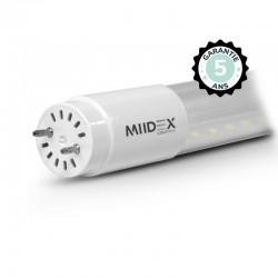 Tube LED T8 18W 4000K 1500 mm Clair Phase / Neutre même côté - Garantie 5 ans