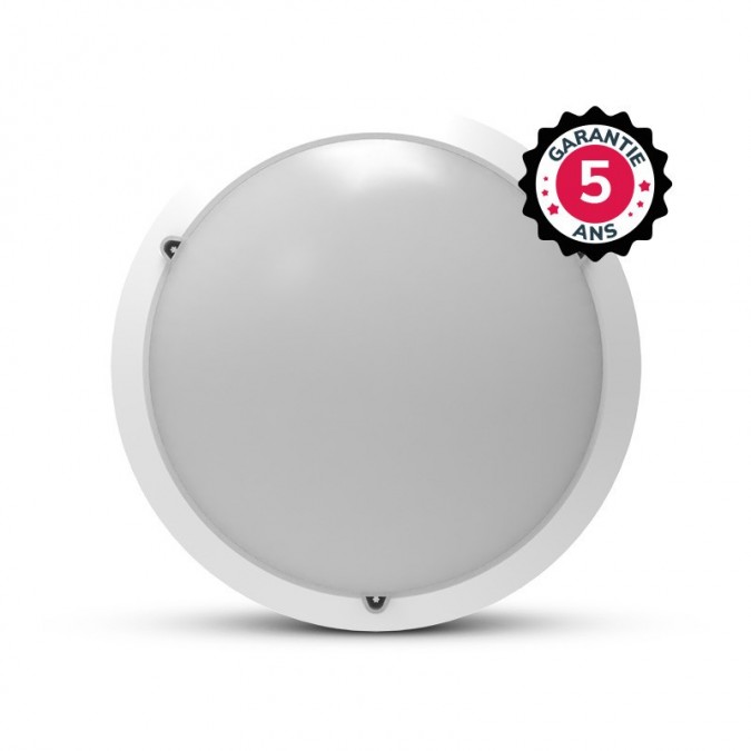 Hublot LED Blanc Détecteur RF Ø300 20W 4000K - Garantie 5 ans