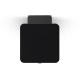 Applique Murale Noire Carrée LED Solaire 5W 3000K Détecteur IR