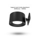 Lampe de bureau ronde Noir 2W CCT IRC90