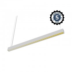 Linéaire LED réflecteur Blanc 2 CCT 30W Dimmable DALI 2/PUSH - 1432 mm - Garantie 5 ans
