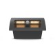 Spot encastrable LED balise 70 x 140 mm 6,5W Rectangle 3000K IP65 Détecteur IR