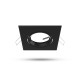 Support plafond carré orientable noir 82 x 82 mm