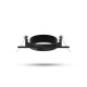 Support plafond carré orientable noir 82 x 82 mm