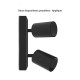 Applique orientable 2 spots noir GU10 x2
