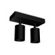 Applique orientable 2 spots noir GU10 x2