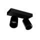 Applique orientable 2 spots noir GU10 x2