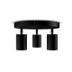 Applique orientable 3 spots noir GU10 x3