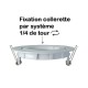 Support plafond Rond 1/4 de tour Orientable Blanc Ø95 mm