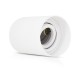 Support de Spot Saillie GU10 (sans ampoule) Cylindre Blanc basse luminance