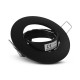 Support plafond Rond Orientable Noir Ø90 mm