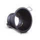 Support de spot Rond Basse luminance noir Ø83mm IP20