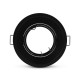 Support de spot Rond Basse luminance noir Ø85mm IP20