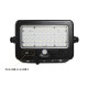 Projecteur LED Solaire avec Détecteur 10W 4000K IP44 Chargeur USB