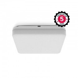 Plafonnier LED Carré 18W 4000K Détecteur RF - Garantie 5 ans