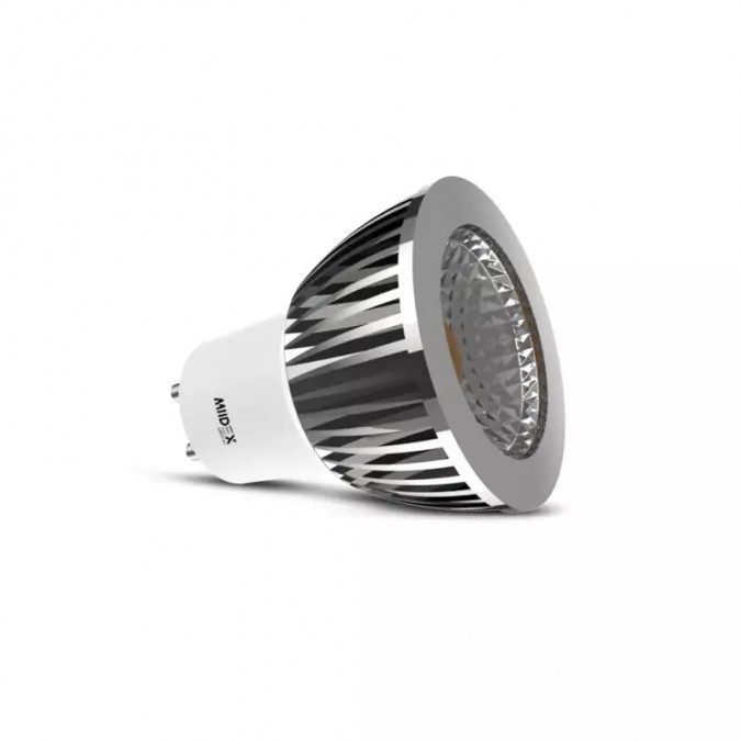 Ampoule LED GU10 Spot 6W 3000K Aluminium 75