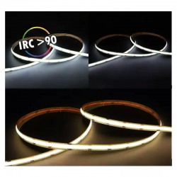 Kit tout-en-un Bandeau LED COB Dimmable CCT 5 m 608 LED/m 93w IP20 - 24V