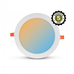 Plafonnier LED Blanc Ø225 18W CCT - Garantie 5 ans