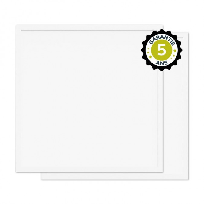 Dalle LED Blanc Backlit 595x595 36W 4000K IP65 - Garantie 5 ans - PACK DE 2