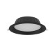 Collerette incurvée noir pour downlight CYNIUS 21-24W