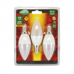 Lot de 3 Ampoules LED E14 4W Flamme