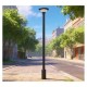 Tête de lampadaire solaire 15W 3CCT IP65 Détecteur IR
