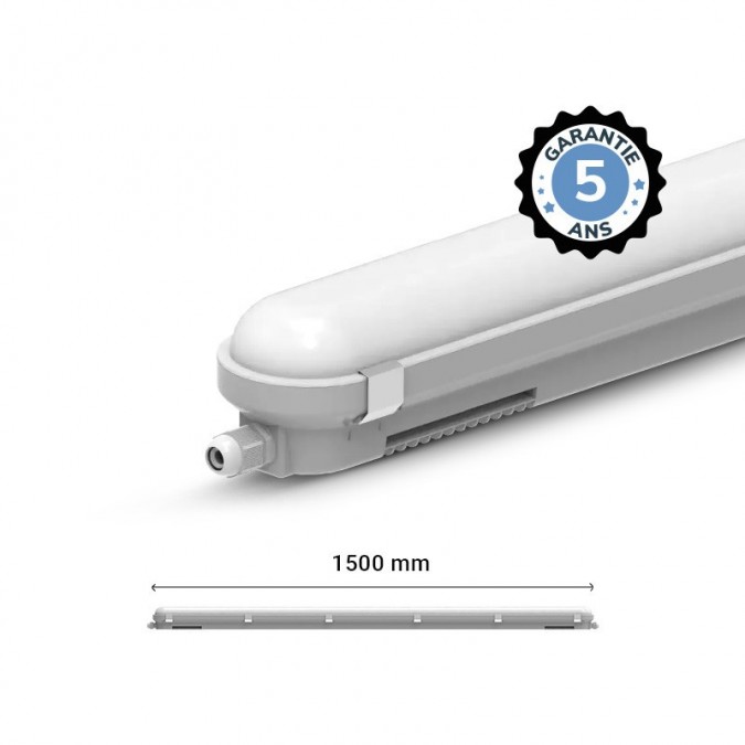 Étanche LED Intégrées DALI 2 - 50W 4000K IP65 1500 mm - Garantie 5 ans