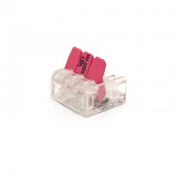 Blister de 5 connecteurs rapides 3 fils à levier