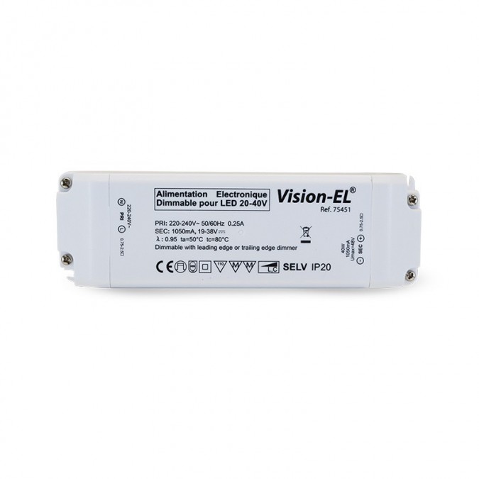 Transformateur Dimmable pour dalle LED 42W