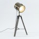 Lampe bronze EBOR en métal et bois H68
